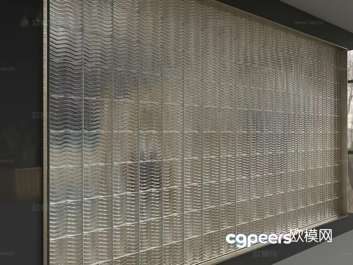 3D model of glass partition