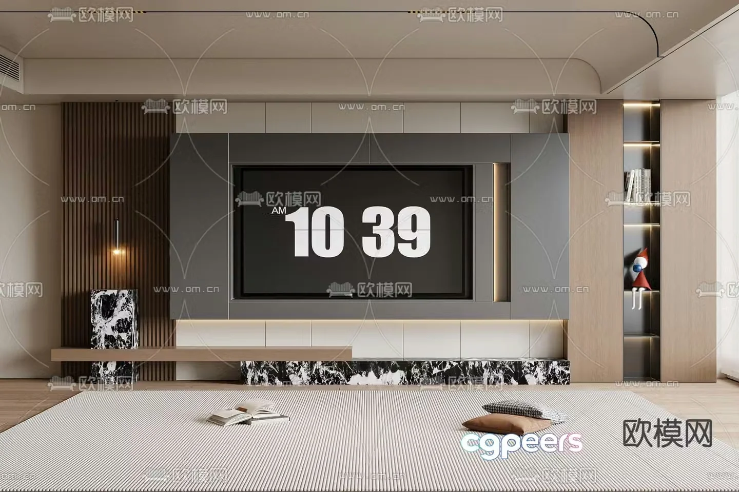 TV background 3d model