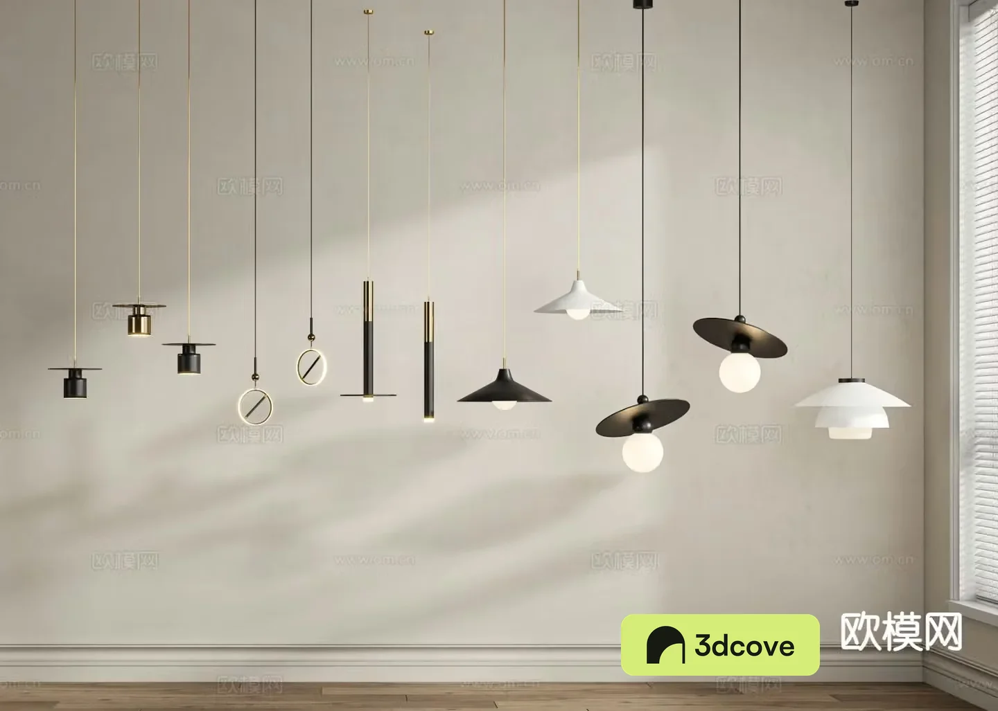 Modern art chandelier bedside chandelier