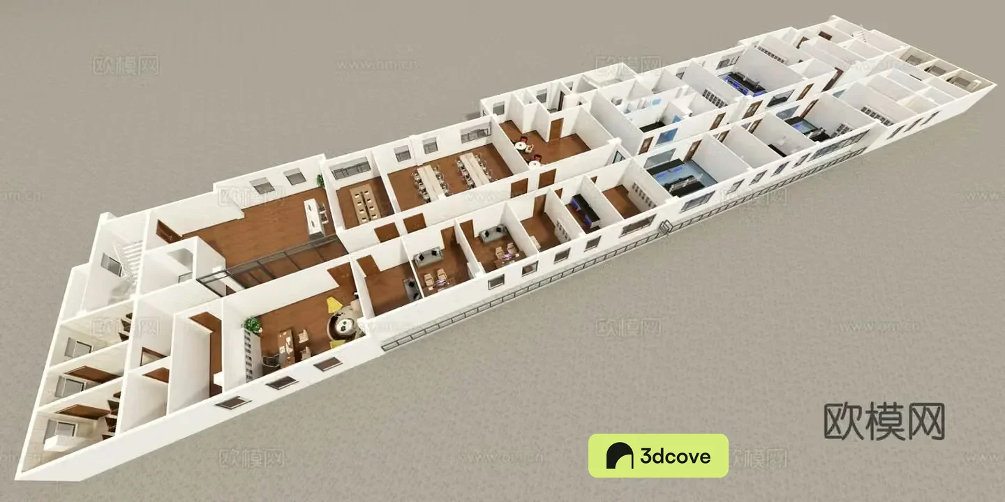 Modern laboratory aerial view
