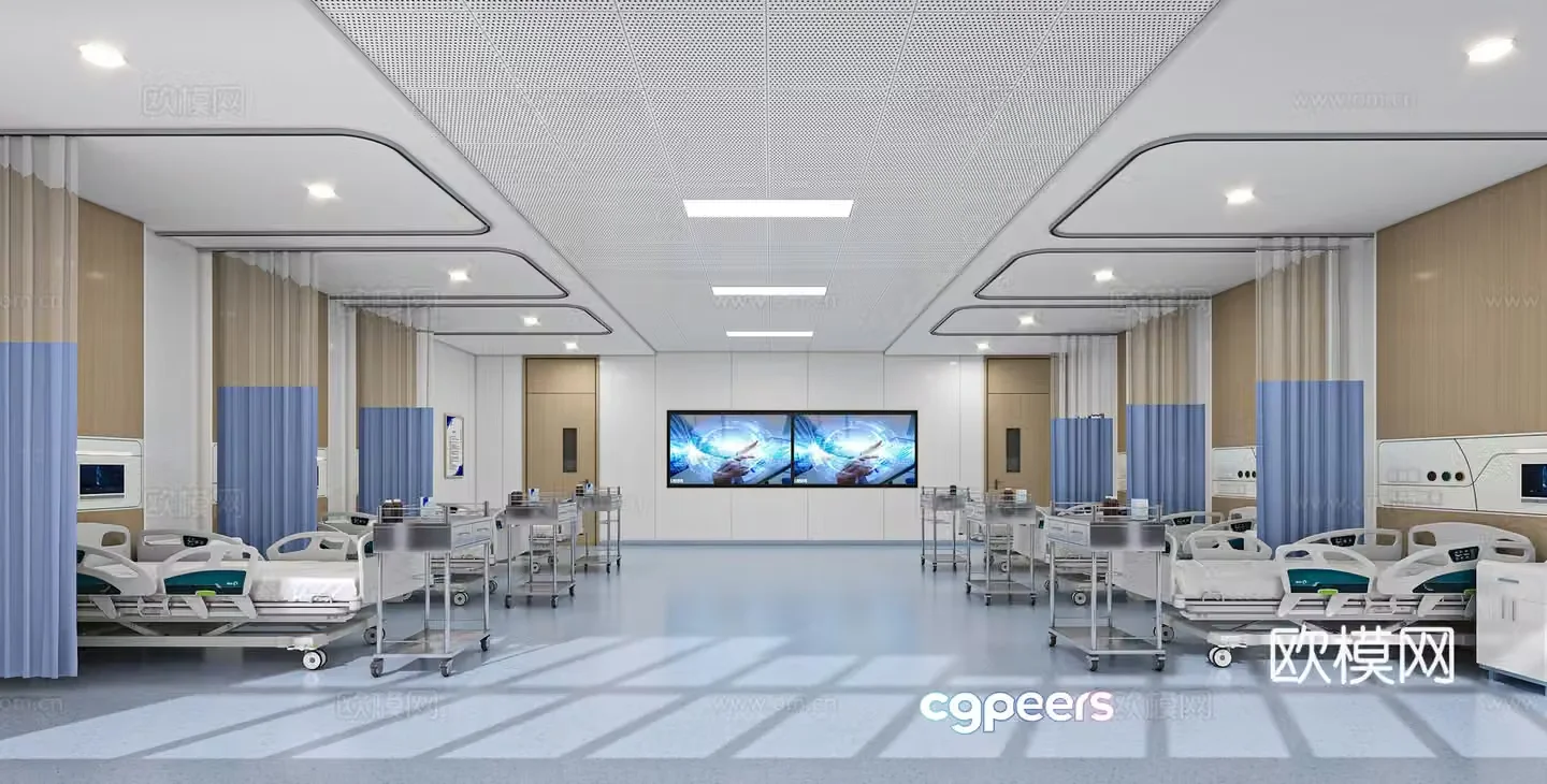 Modern ward 3d model