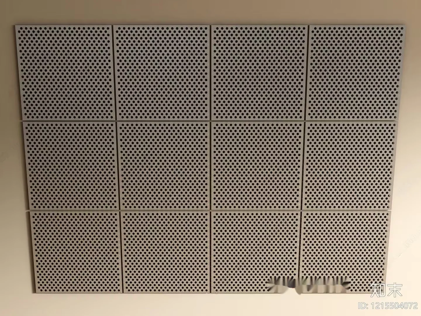 Gray Perforated Wall Panels 3D Model – 13125 – VRAY Render