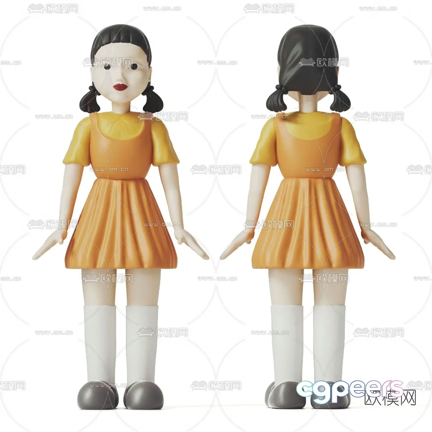 Modern squid game doll 3d model