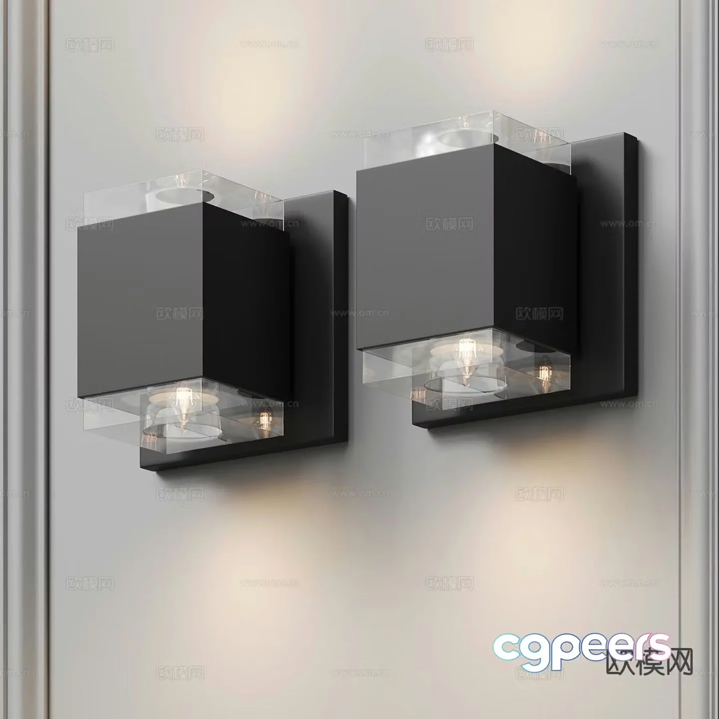 Modern wall light 3d model