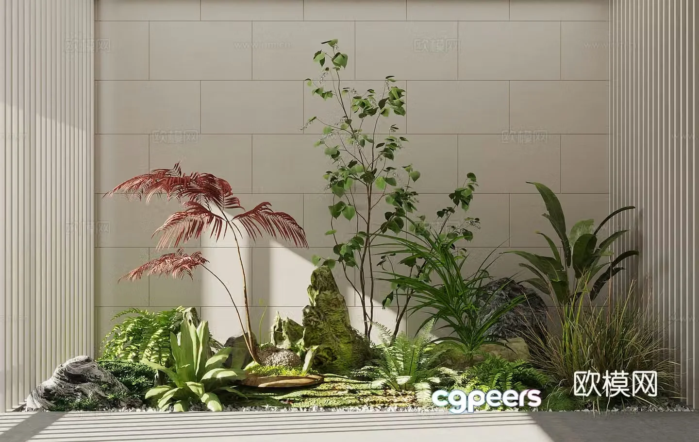 Landscape sketch Landscape sketch Plant pile 3d model