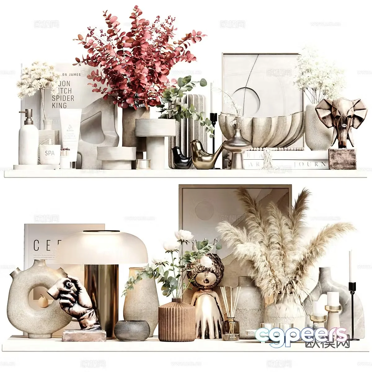 New Chinese style jewelry ornaments 3D model