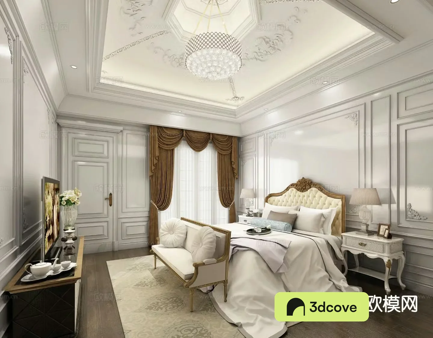 European style bedroom master bedroom