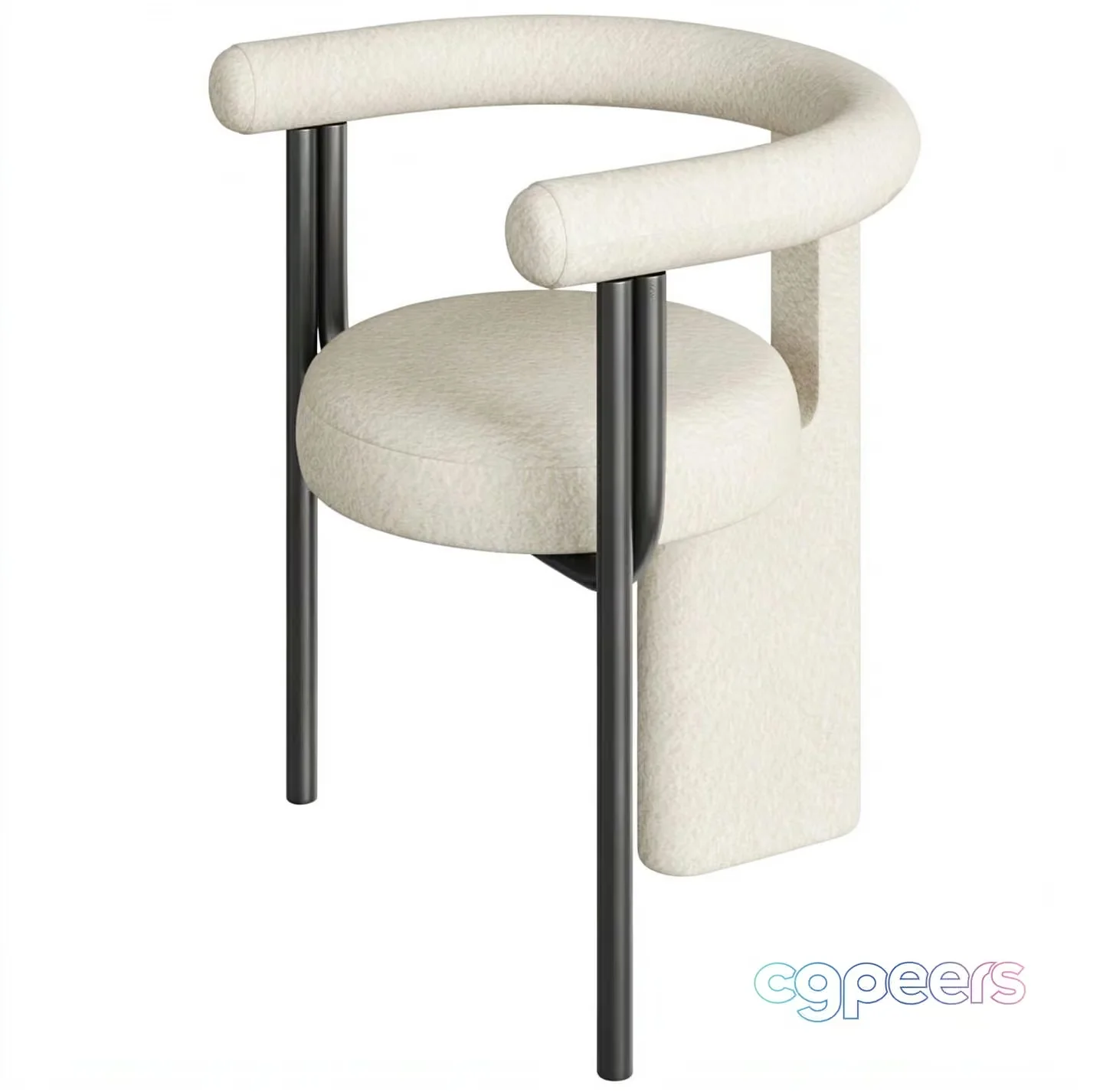 Modern Upholstered Chair 3D Model – 10196 – VRAY Render