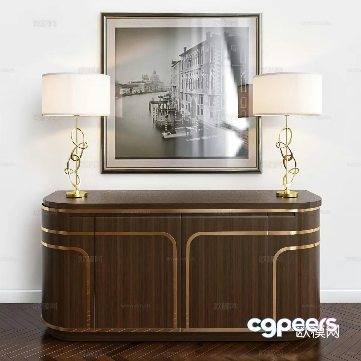 Decorative cabinet 3d model