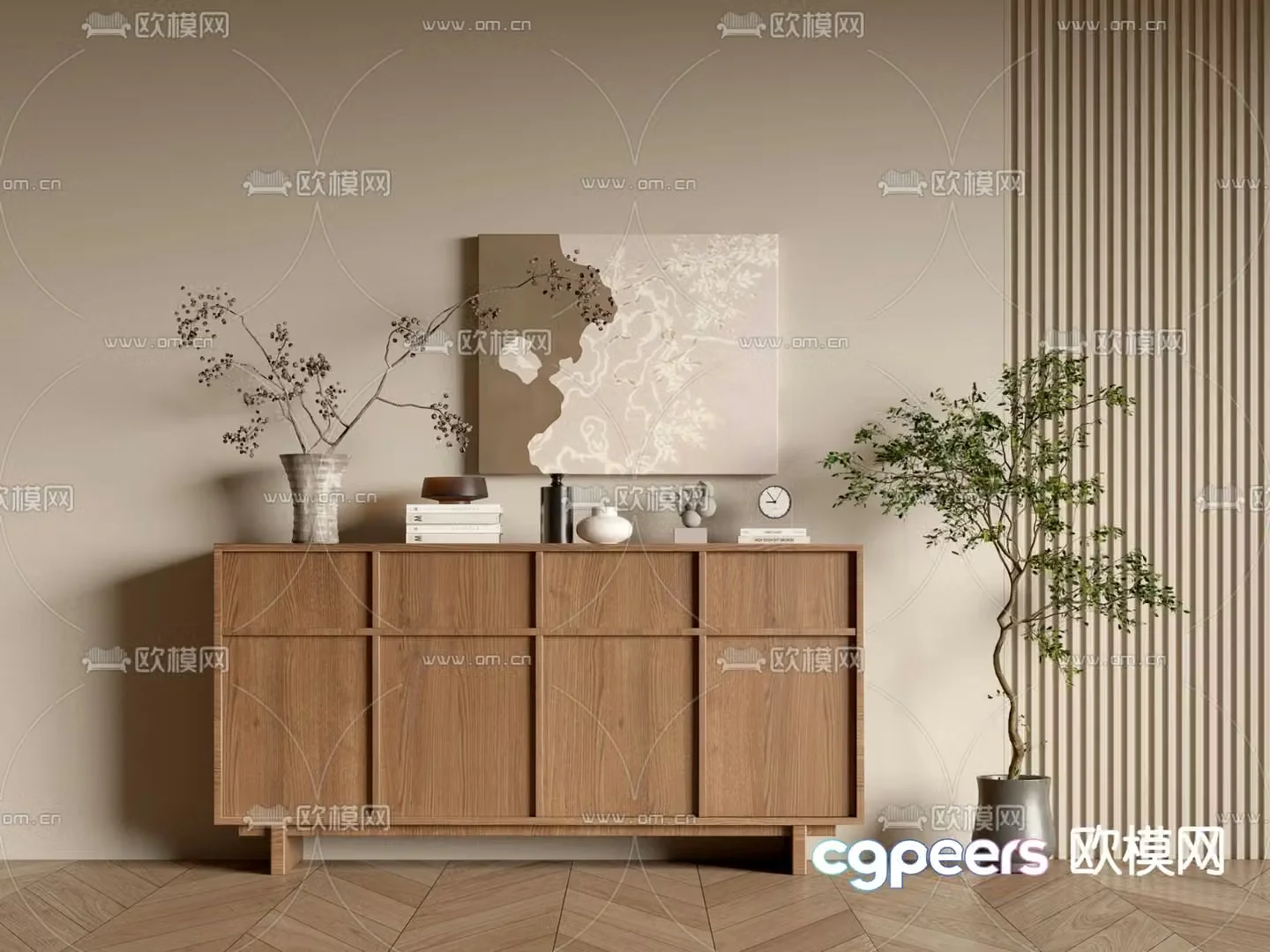 Wasabi Entrance Cabinet 3D Model