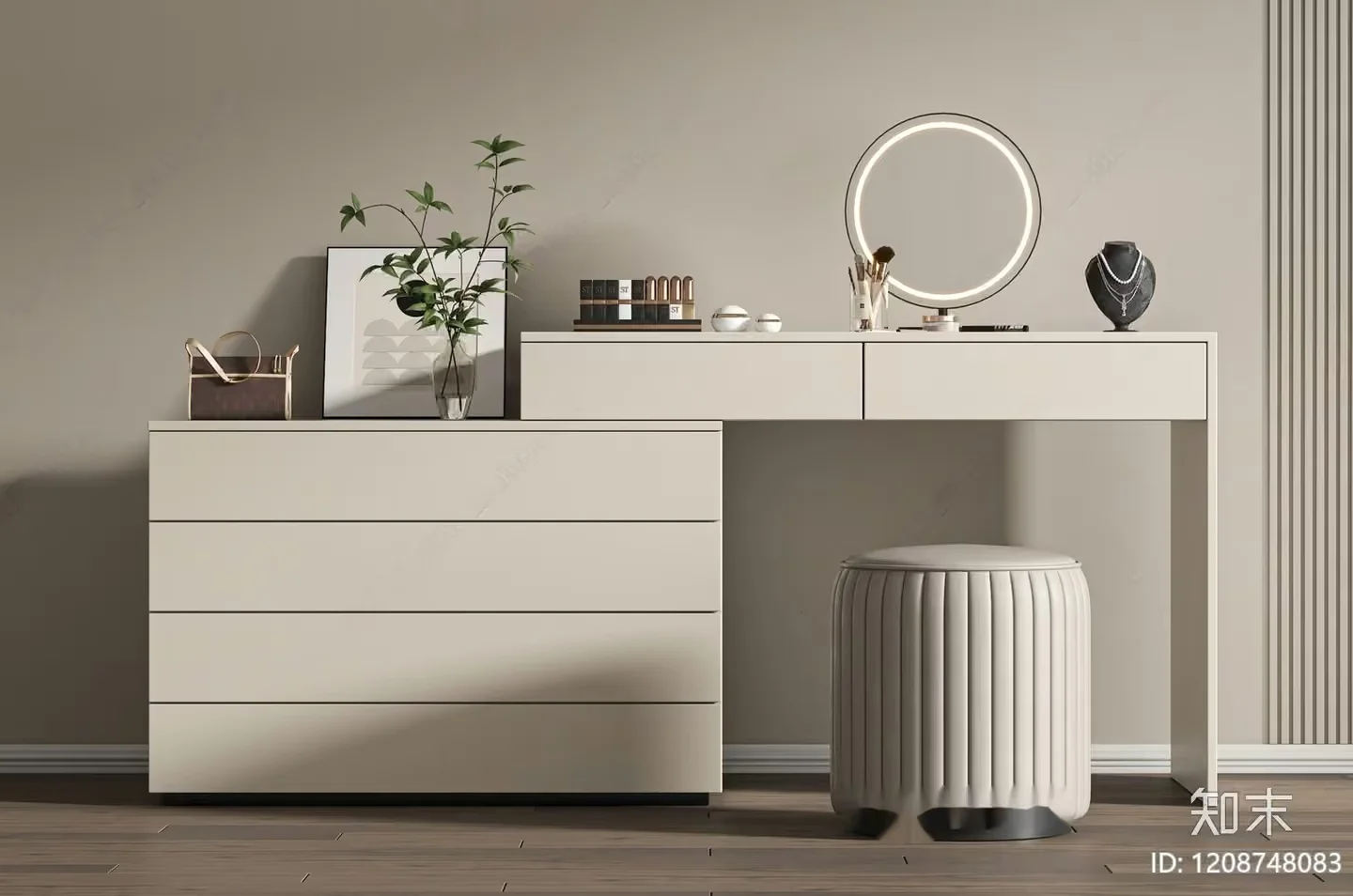 Modern Dressing Table 3D Model – 3699 – VRAY Render