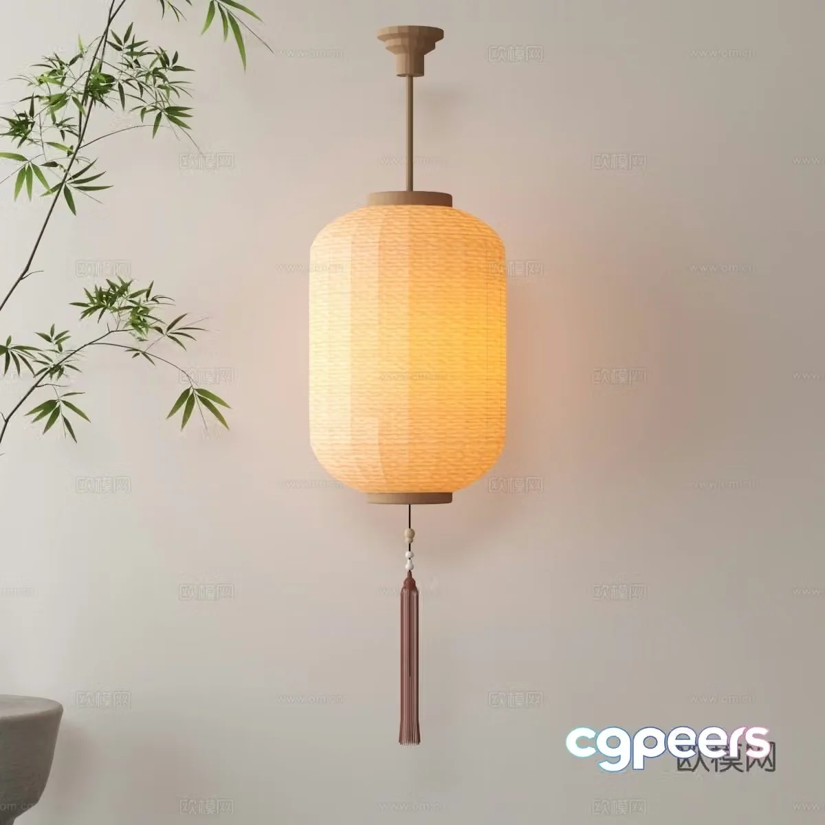 Modern lantern 3d model