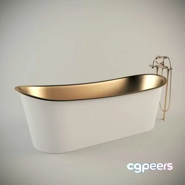 3ds Max Free – bathroom in a classic style