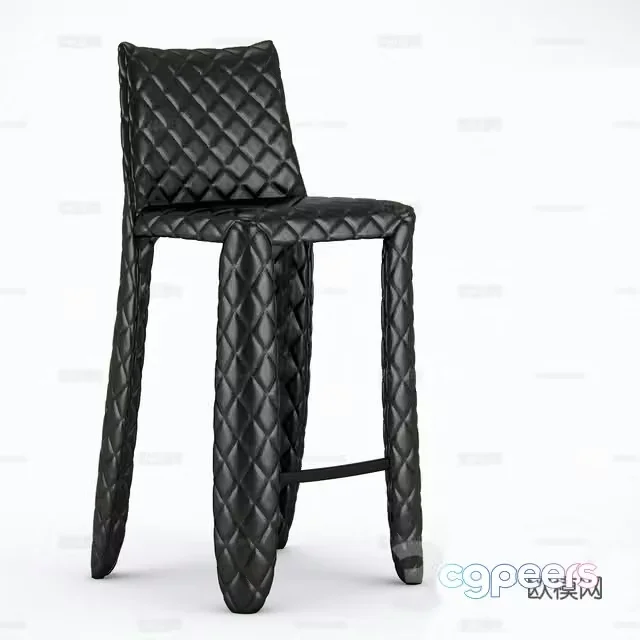 3D model of high-legged bar chair