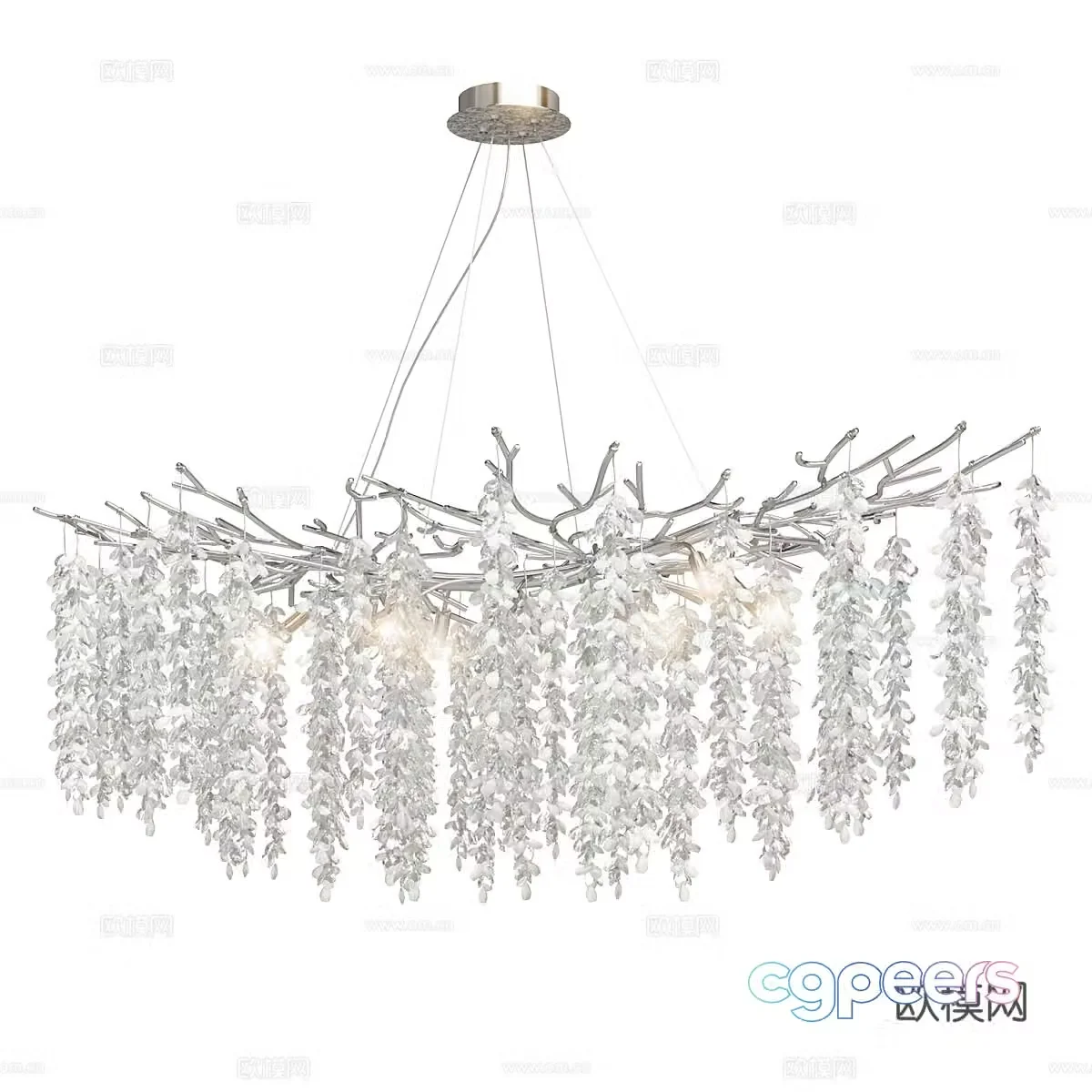 French Chandelier Crystal Chandelier Metal Chandelier Hall Chandelier Villa Chandelier 3D Model
