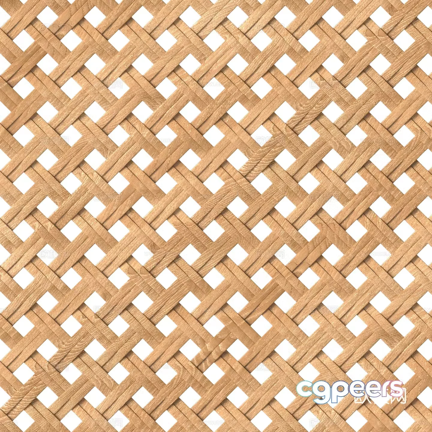 Modern bamboo weaving component 3D model