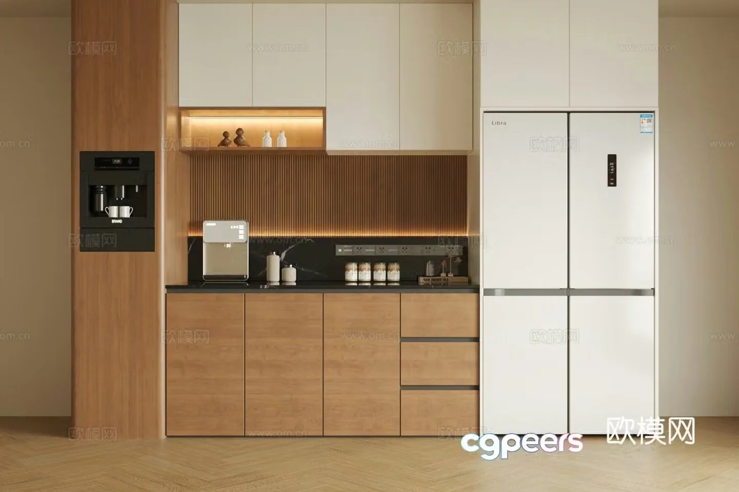Log-style sideboard medieval sideboard refrigerator sideboard finished sideboard Song-style sideboard 3D model