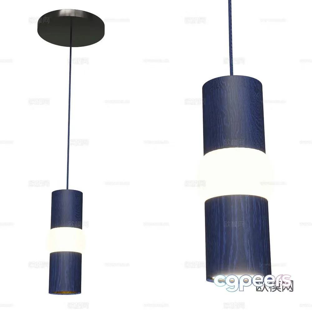 Oblure chandelier 3d model