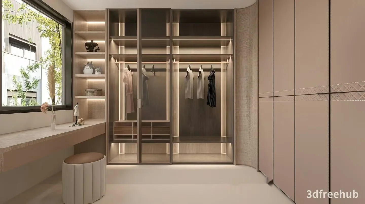 Modern Dressing Room 3D Model – 22948 – VRAY Render