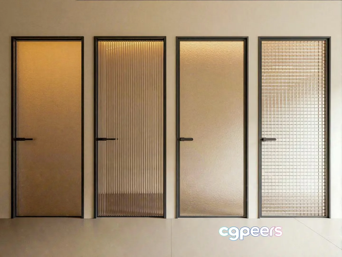 Modern Interior Doors 3D Model – 9663 – VRAY Render