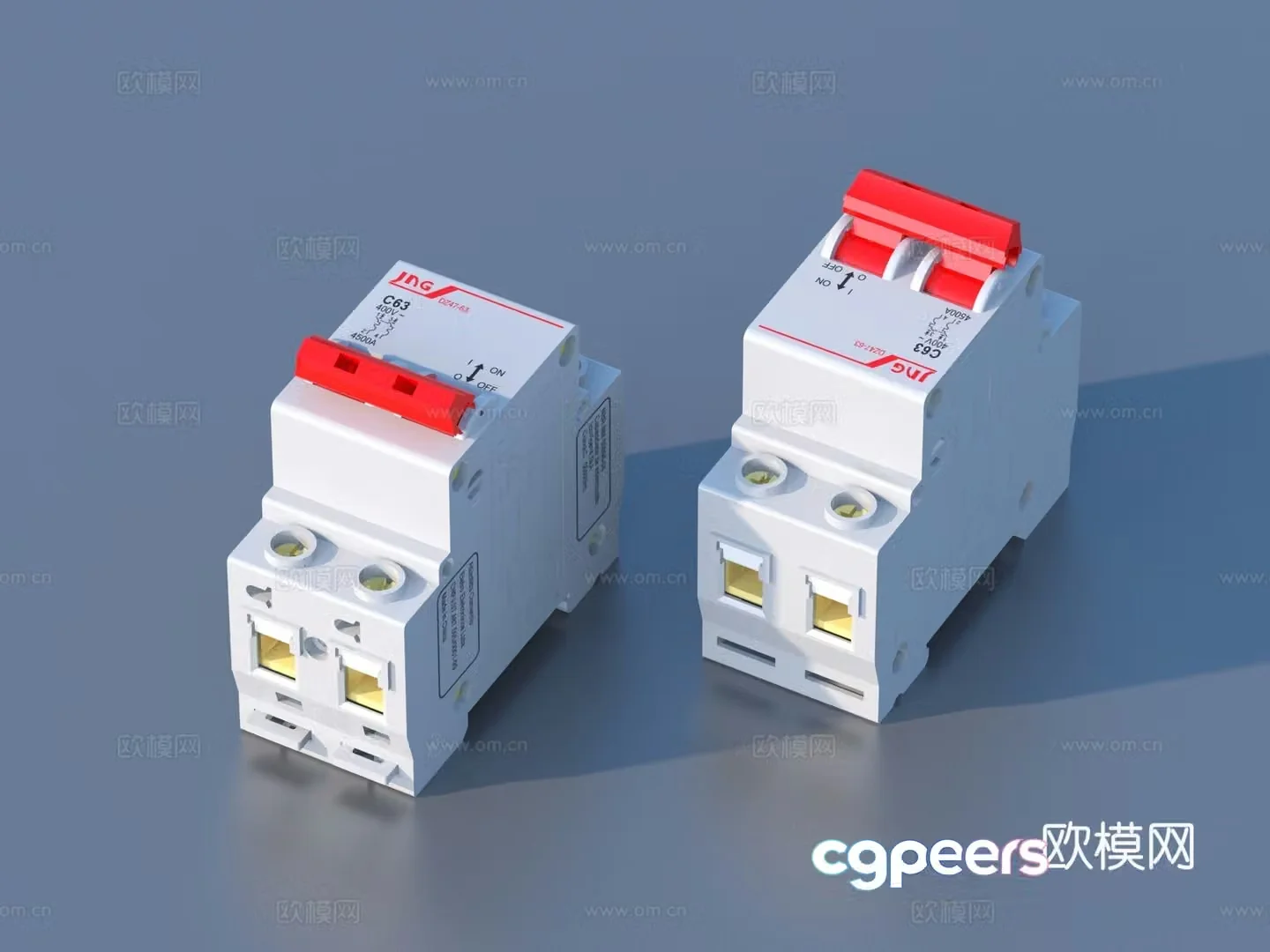 Circuit breaker leakage protection switch air switch 3d model