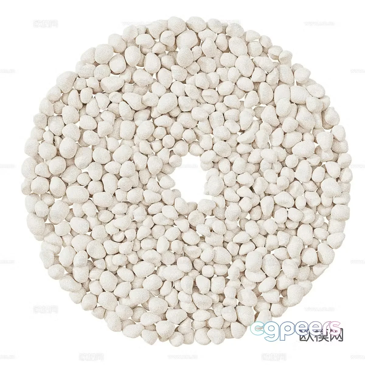 New Chinese pebbles pendant 3D model