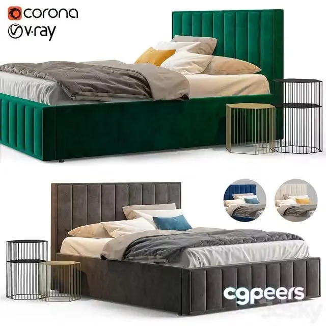 3ds Max Free – Bed Vienna Hoff