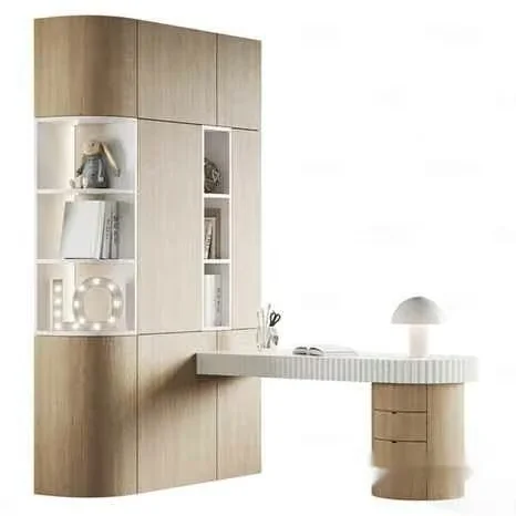 Modern Wooden Desk 3D Model – 9603 – CORONA Render