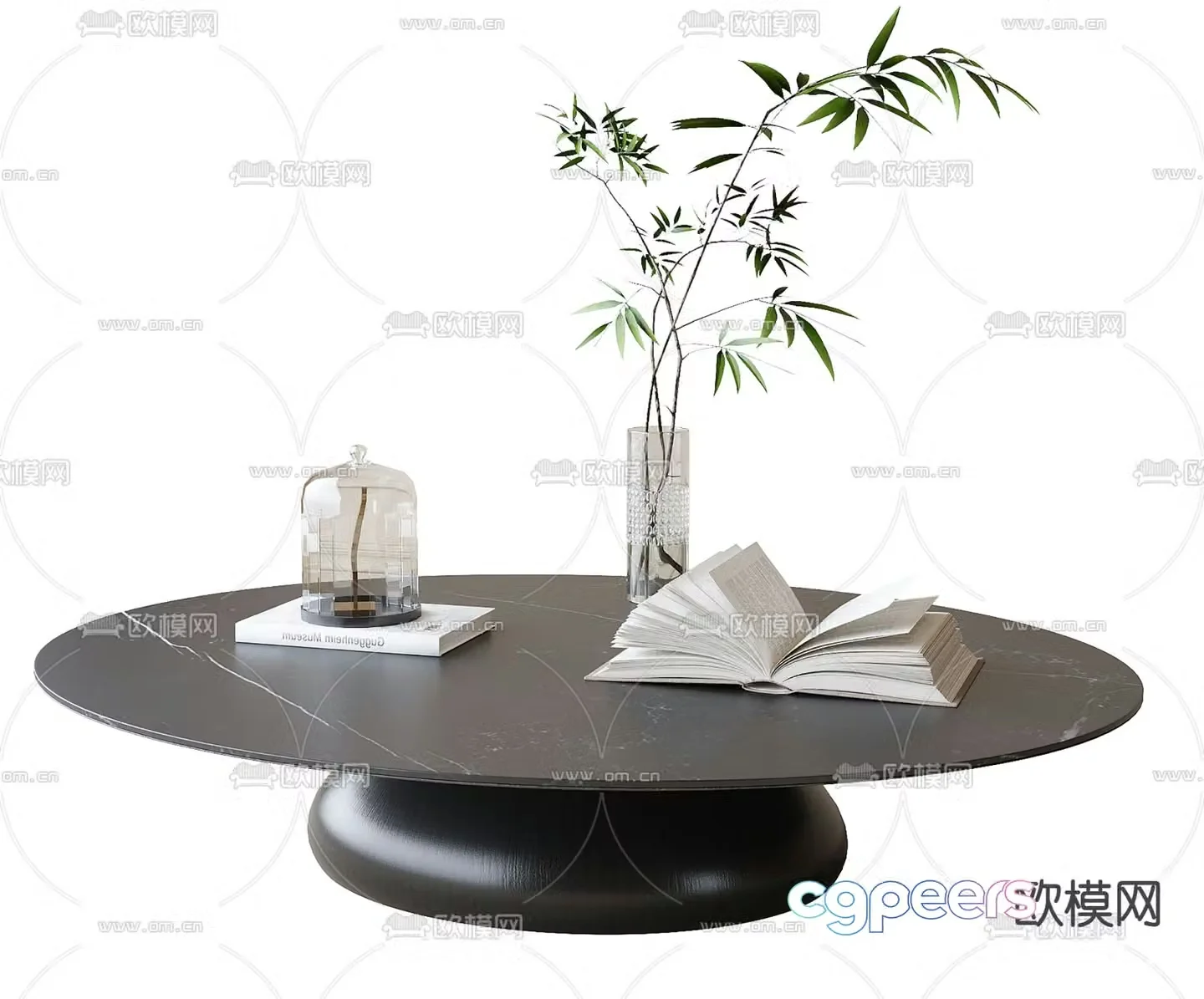 Round coffee table 3d model