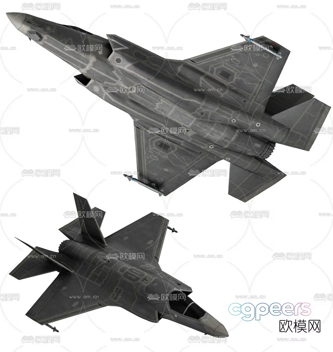 Modern fighter aircraft model toy 3d model