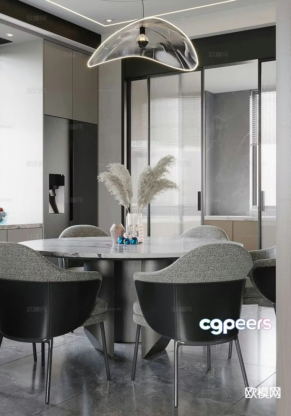 Modern restaurant 3d model