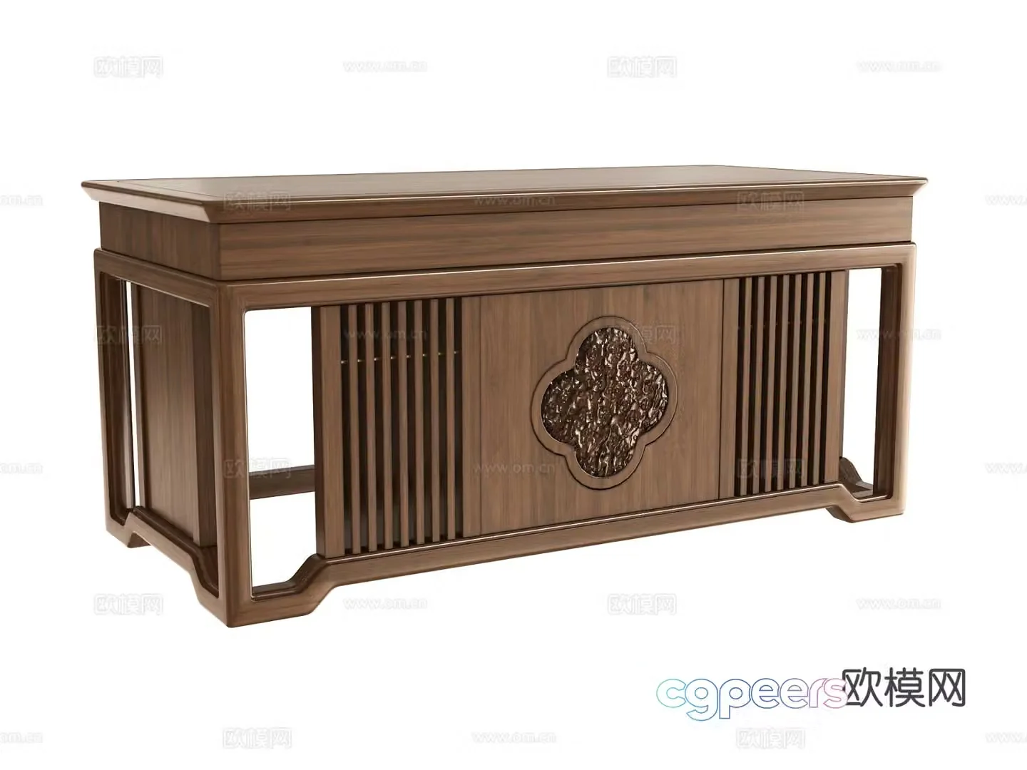 New Chinese style desk writing desk 3d model