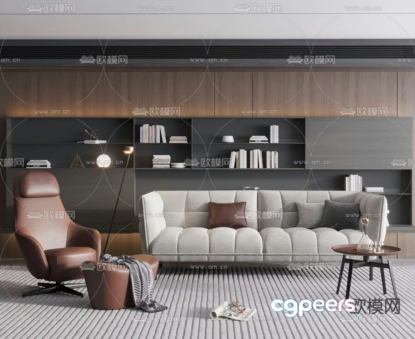 B&B Italia modular sofa 3d model