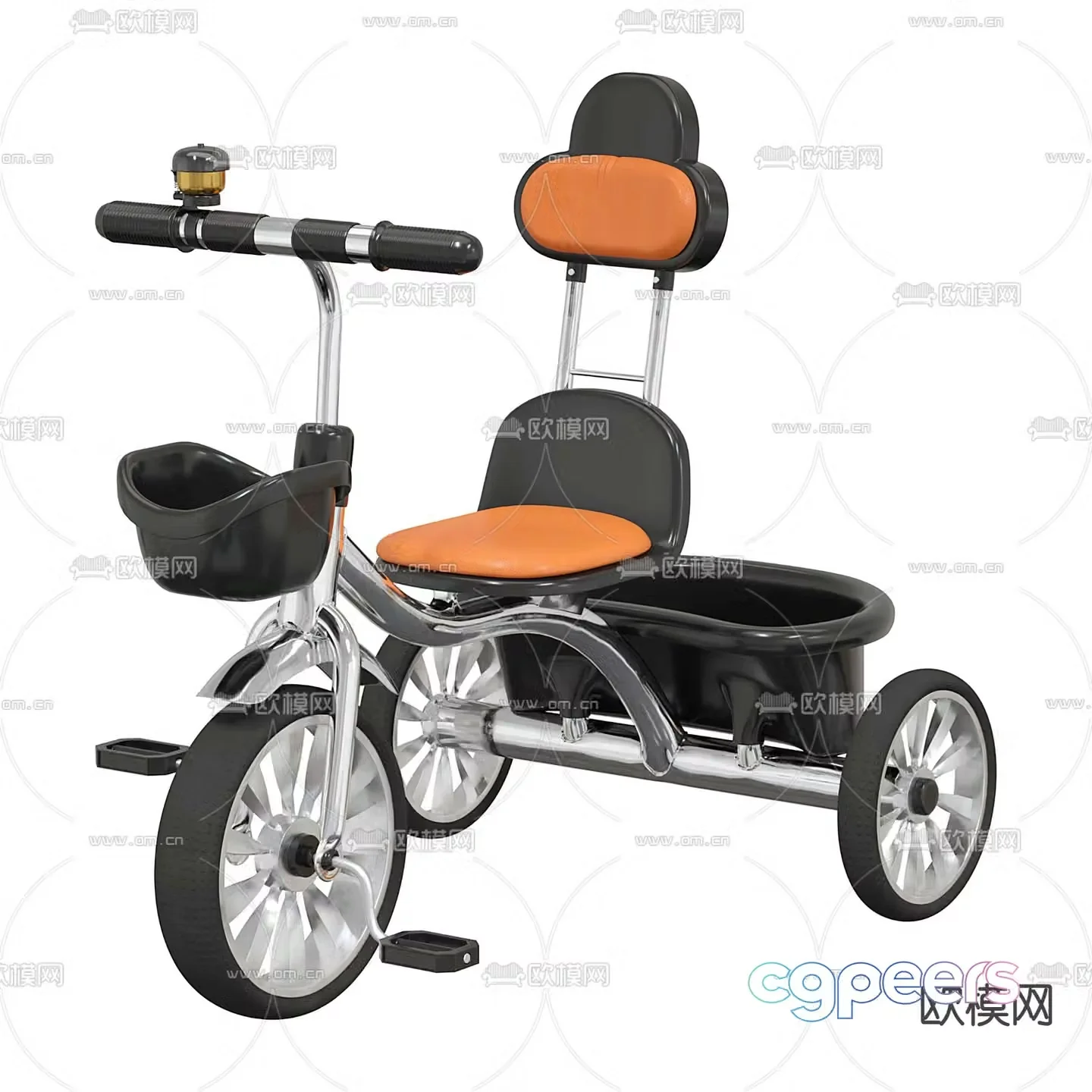 Children’s car bicycle tricycle 3d model