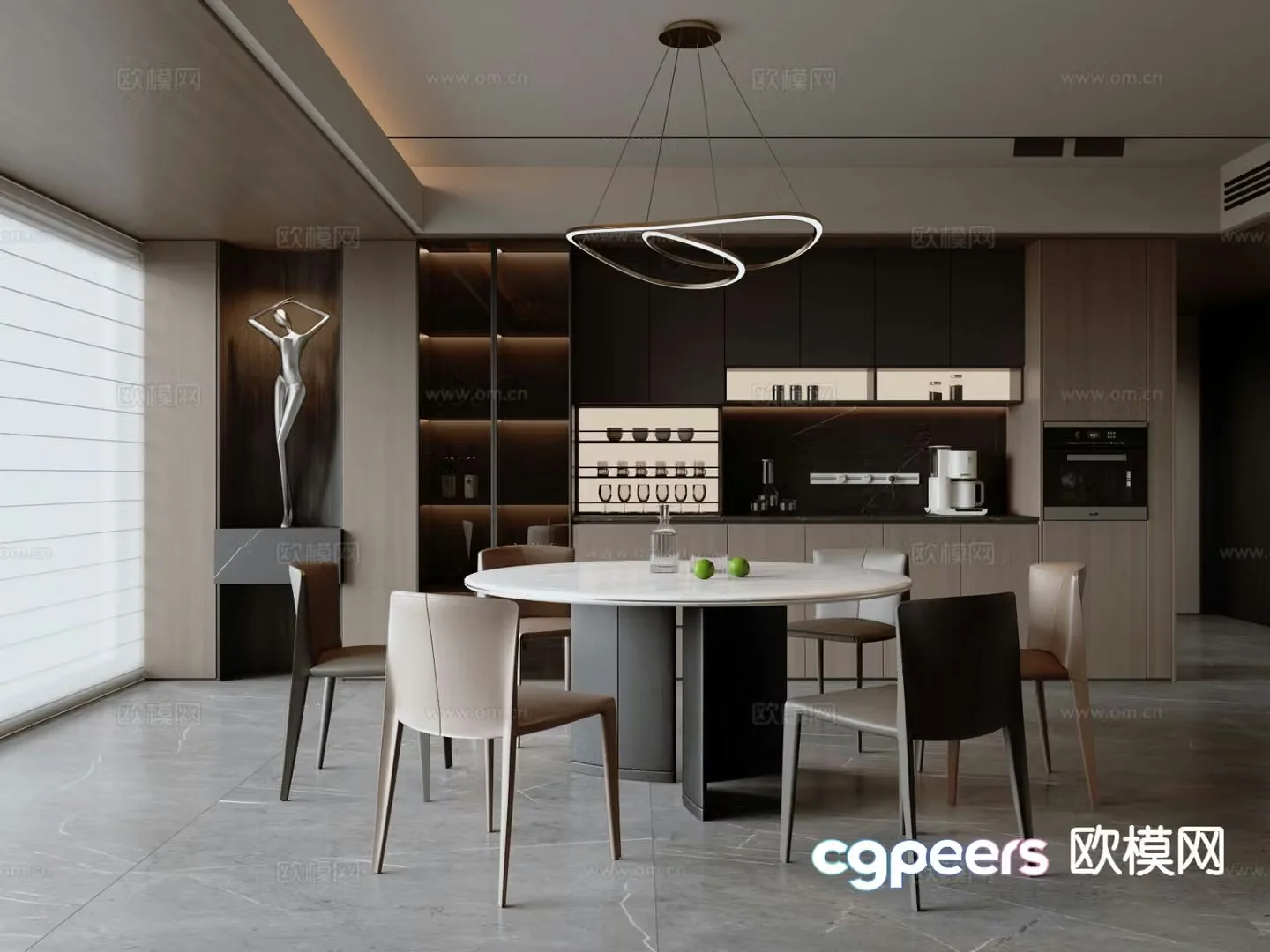 Italian restaurant 3d model
