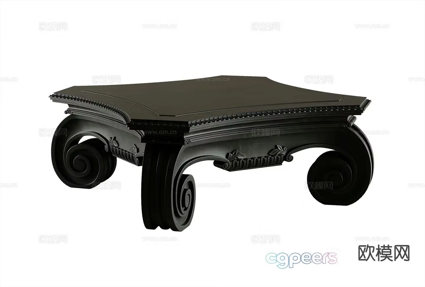 American coffee table 3d model