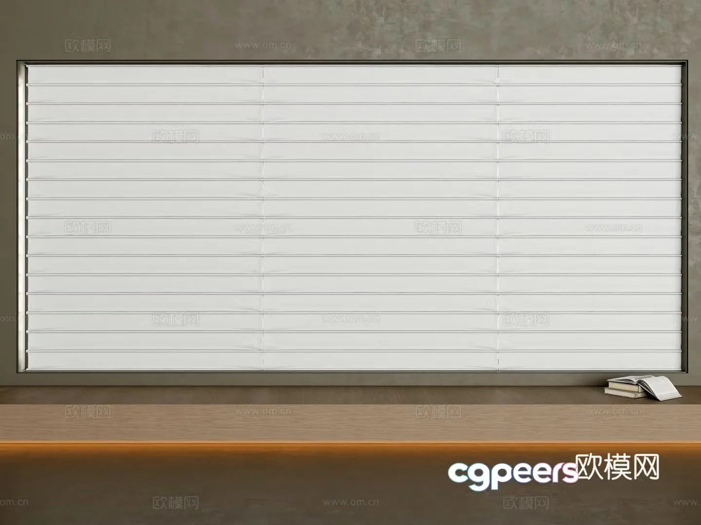 Modern curtain 3d model