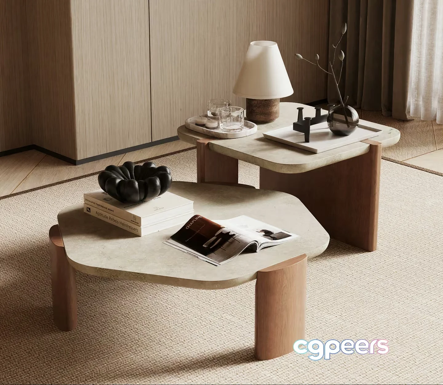 Modern Living Room 3D Model – 12959 – VRAY Render