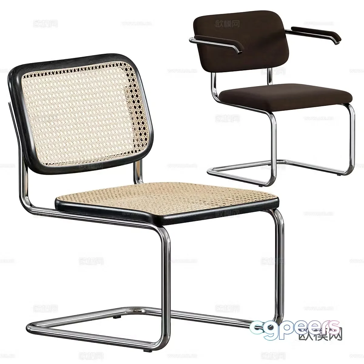 Modern Knoll Cesca Chair 3d Model