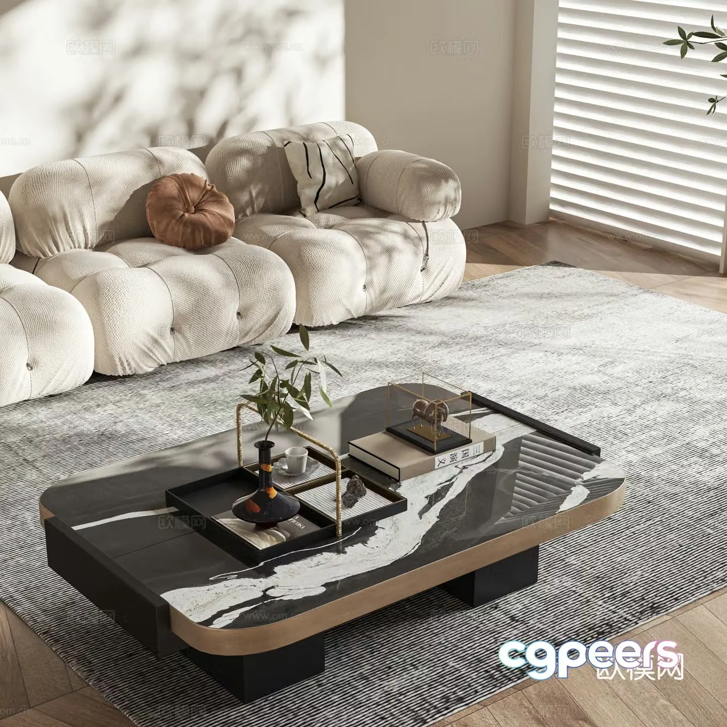 New Chinese style coffee table 3D model