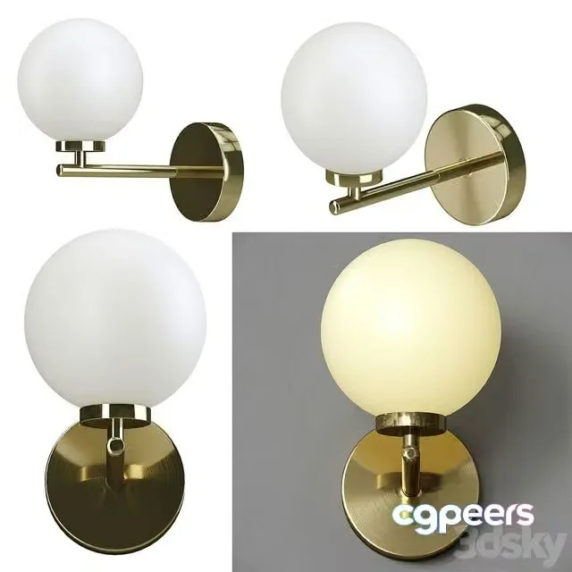 3ds Max Free – WALL LAMP BUBBLE CHANDELIER