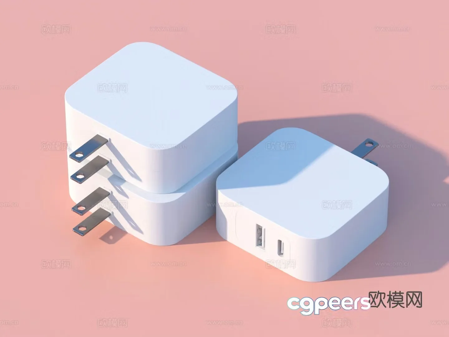 Charging head Charger Mobile phone charging head 3D model