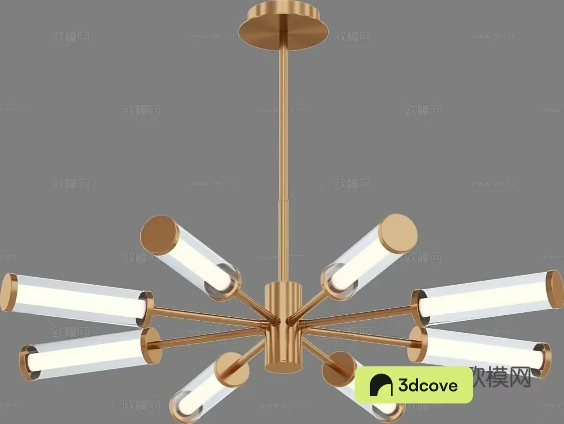 Light luxury chandelier multi-head chandelier