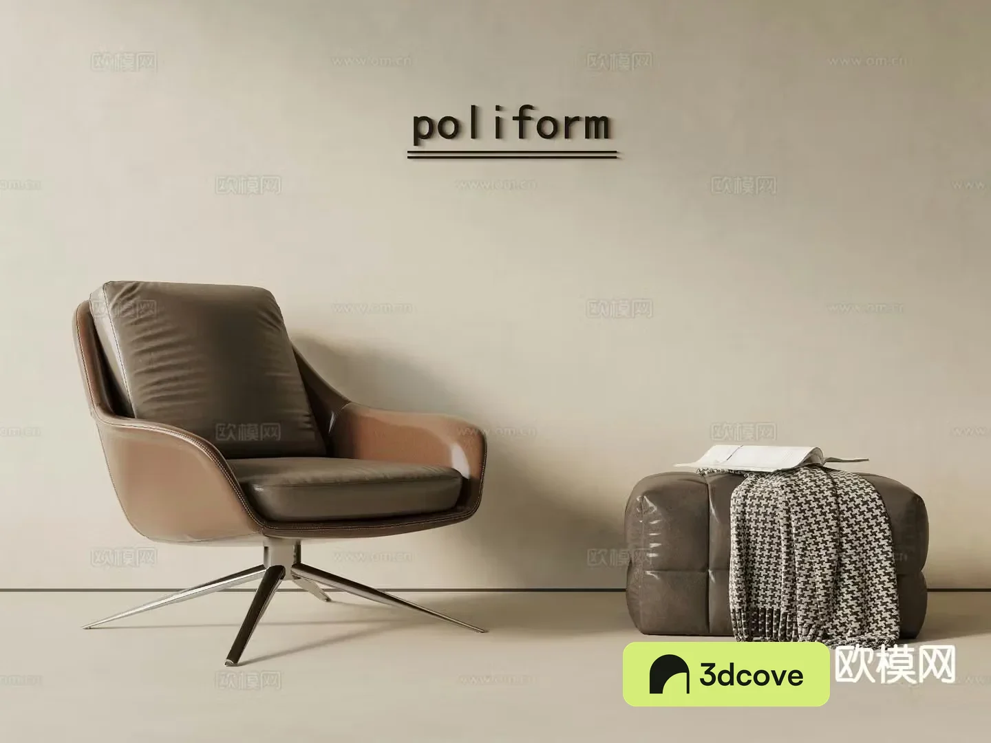 Italian style chair leisure chair footrest