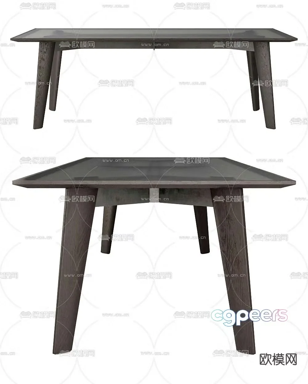 Poliform dining table 3d model