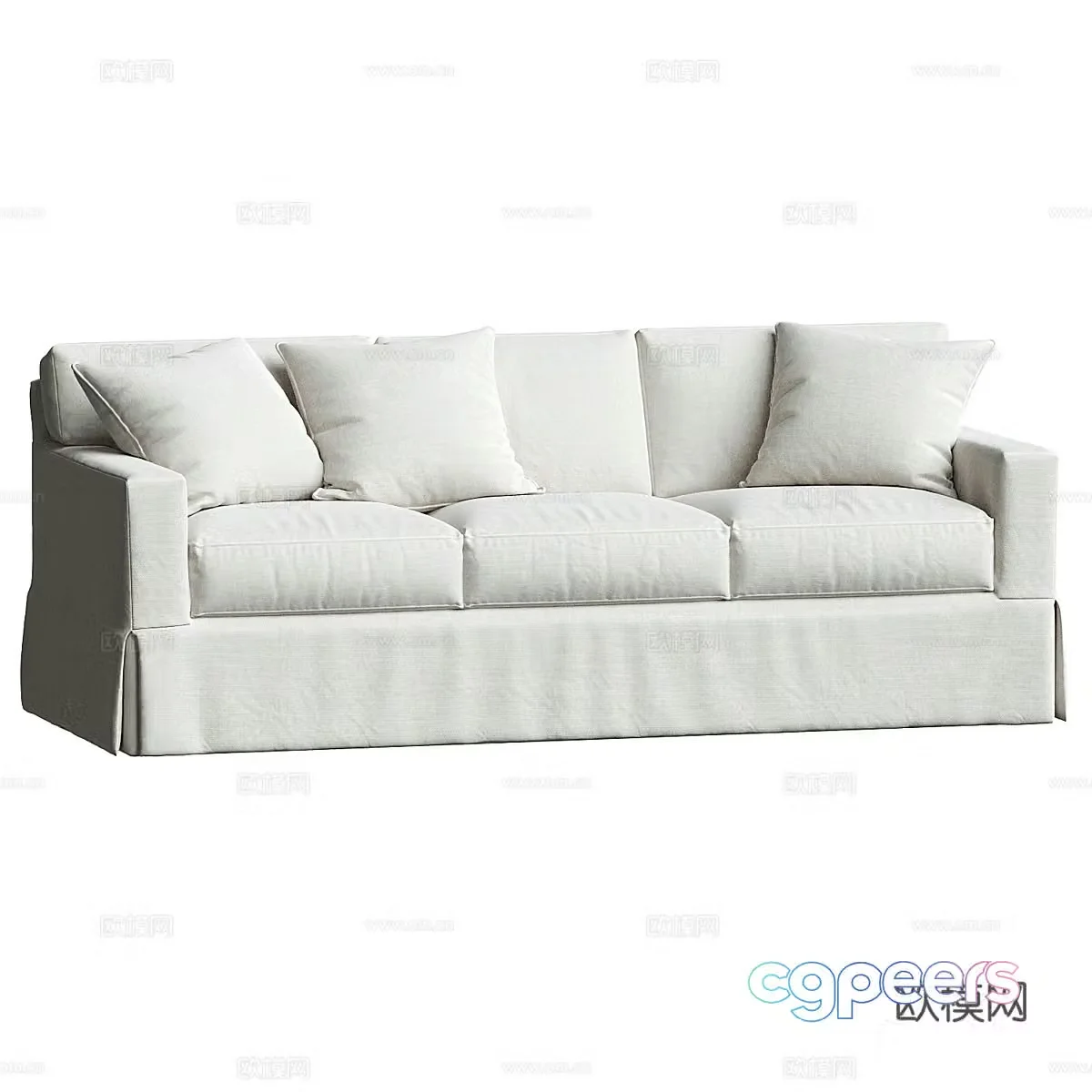 American simple Richmond casual sofa 3d model
