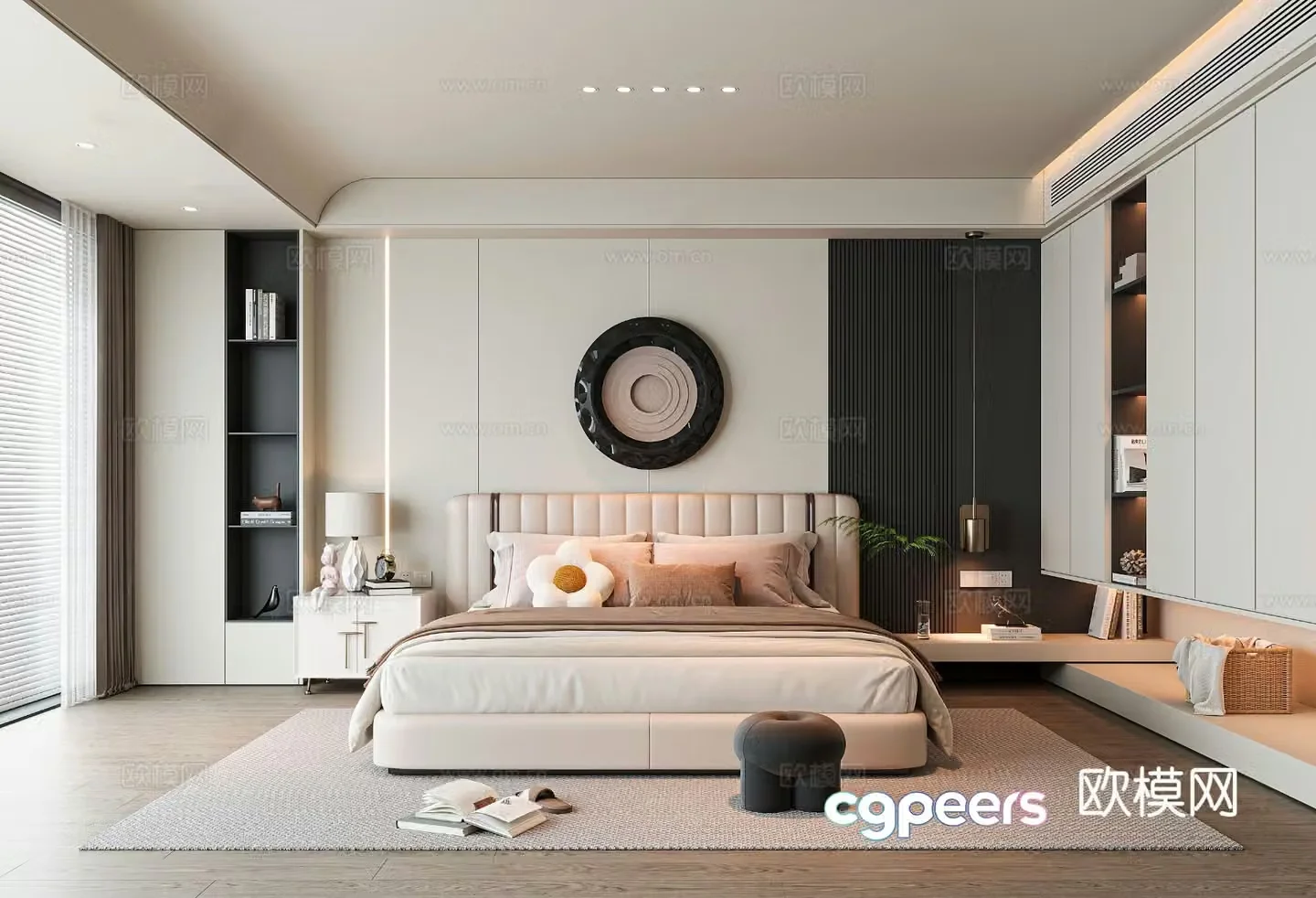 Modern bedroom 3d model