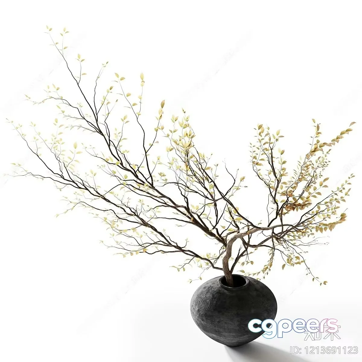 A Tree In A Vase 3D Model – 23738 – VRAY Render