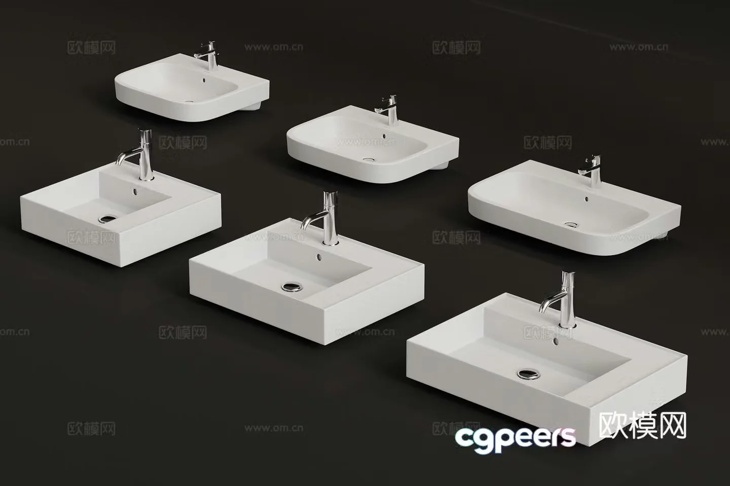 Modern sink 3d model