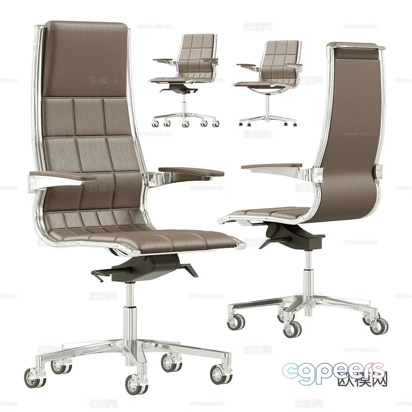 Office chair swivel chair staff chair 3d model